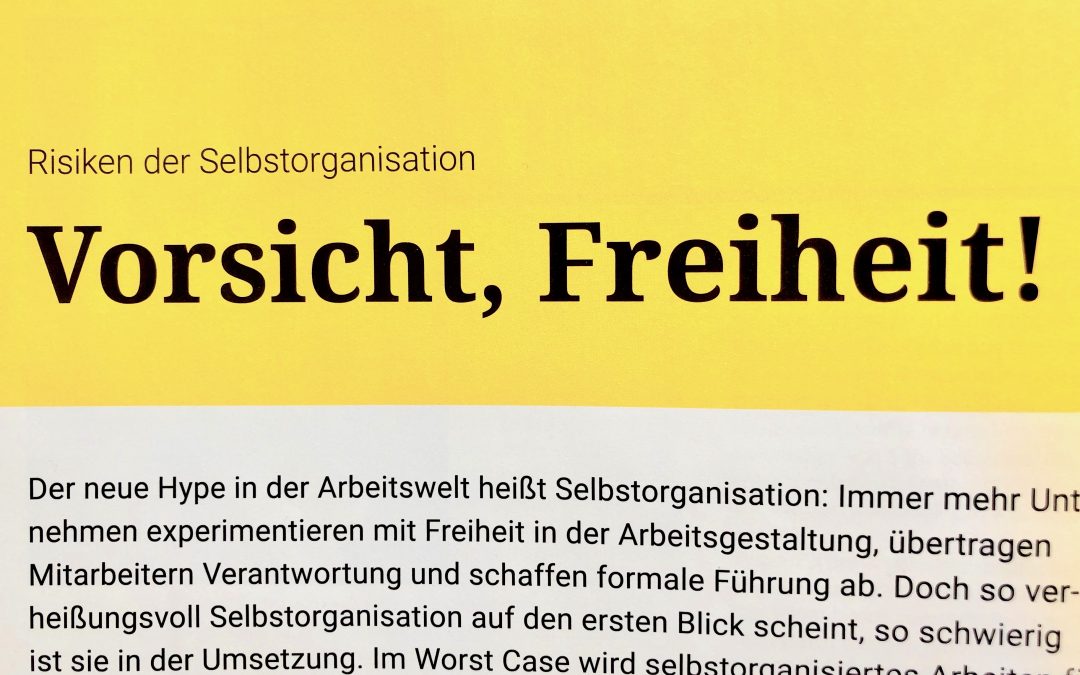 Selbstbestimmt arbeiten nach marktwärts